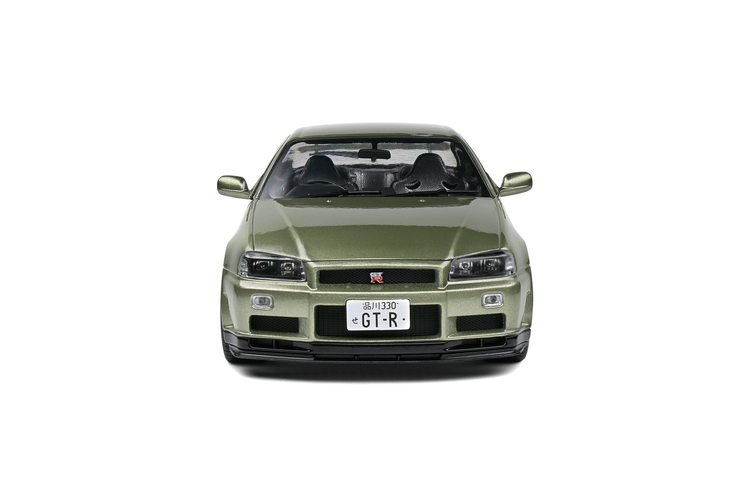 SOLIDO 1:18 Scale Diecast Model Car, Nissan Skyline GT-R (R34) in Metallic Green