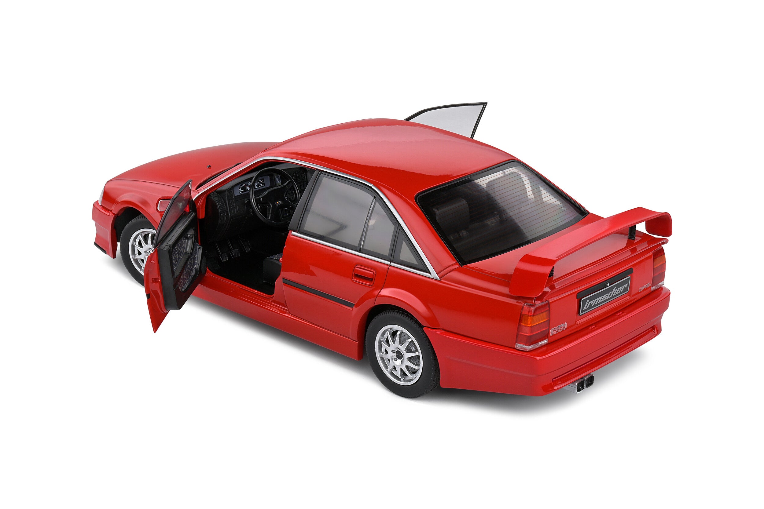 SOLIDO 1:18 Scale Diecast Model, 1990 Opel Omega 3000 24V - Red - S1809704