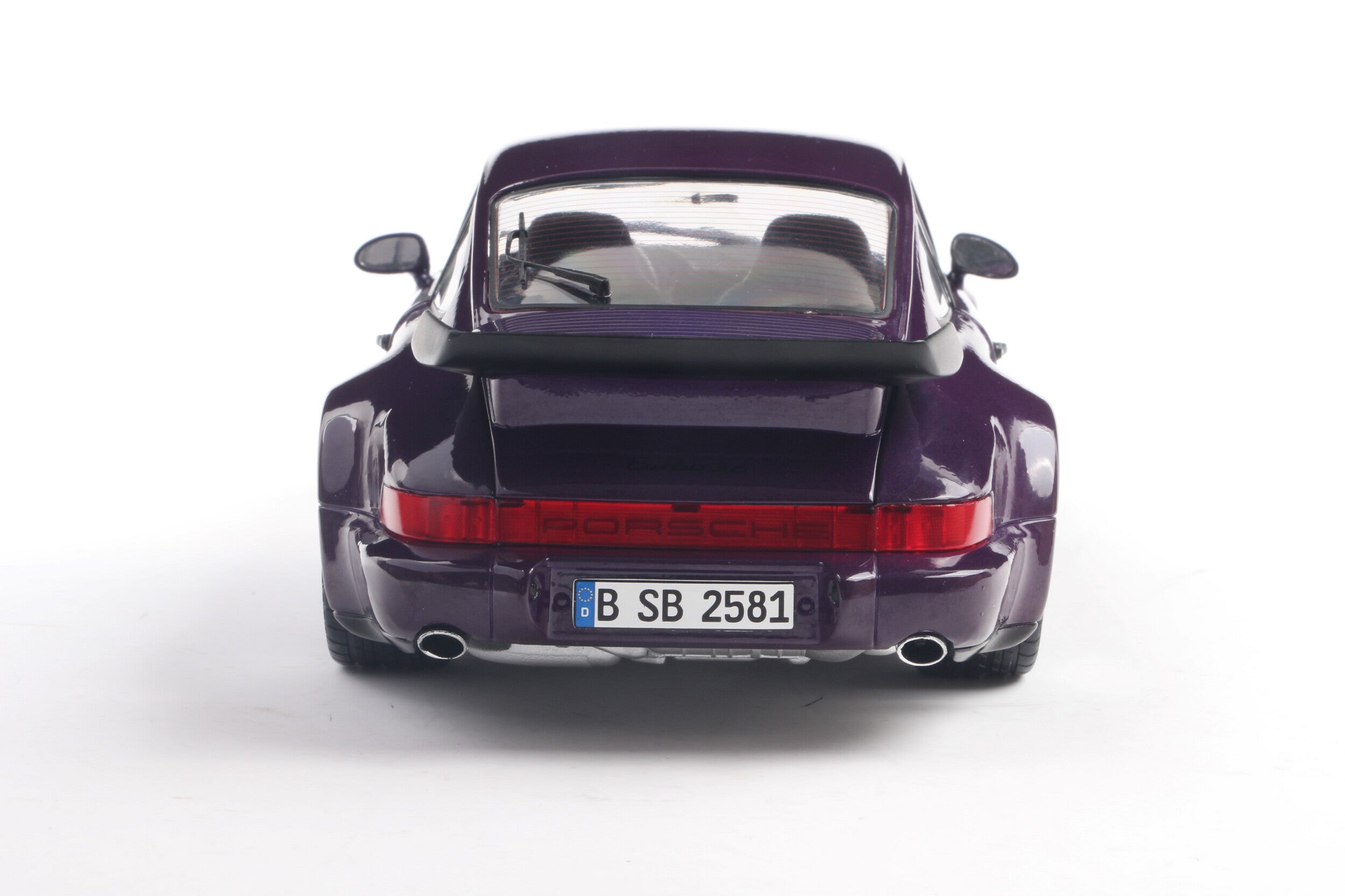 SOLIDO 1:18 Scale - 1990 Porsche 911 (964) Turbo , Violet Blue Metallic - S1803412
