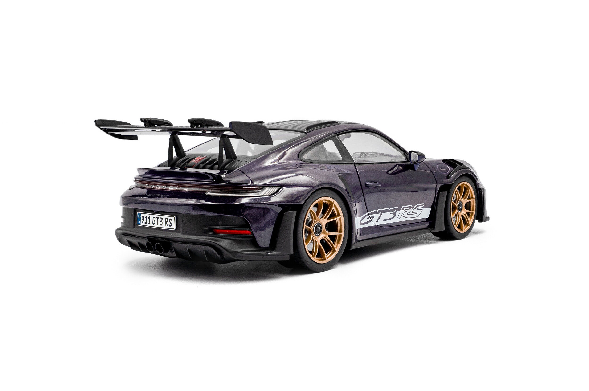 SOLIDO 1:18 Scale Diecast Model, 2024 PORSCHE 911 GT3RS WEISSACH PACKAGE, VIOLA PURPLE METALLIC - S1812103