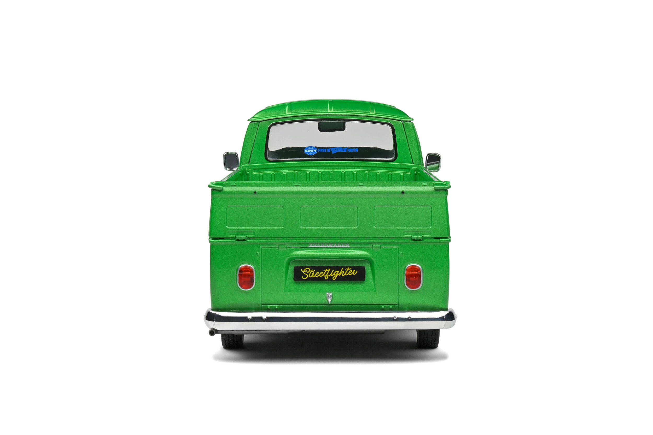 SOLIDO 1:18 Scale Diecast Model Car, 1968 Volkswagen VW T2 Pick Up, Green Custom - S1809401