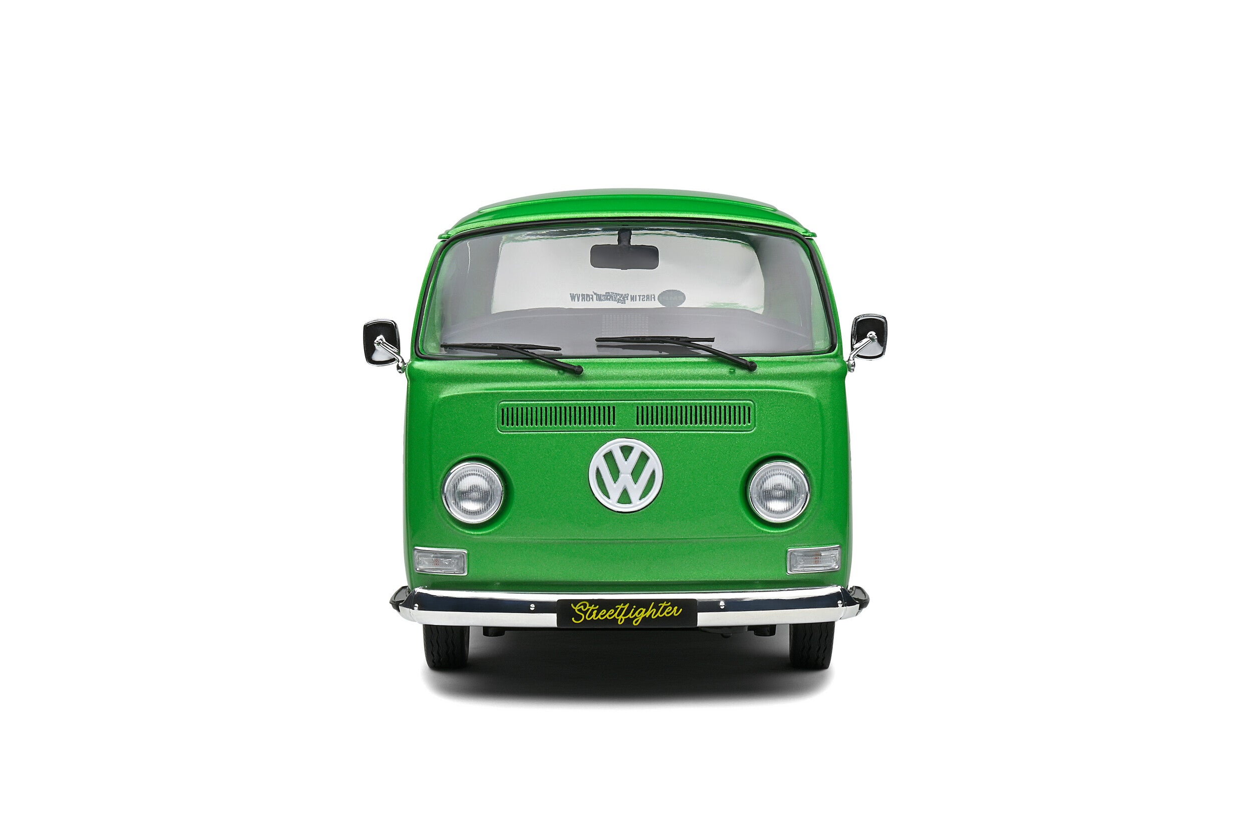 SOLIDO 1:18 Scale Diecast Model Car, 1968 Volkswagen VW T2 Pick Up, Green Custom - S1809401