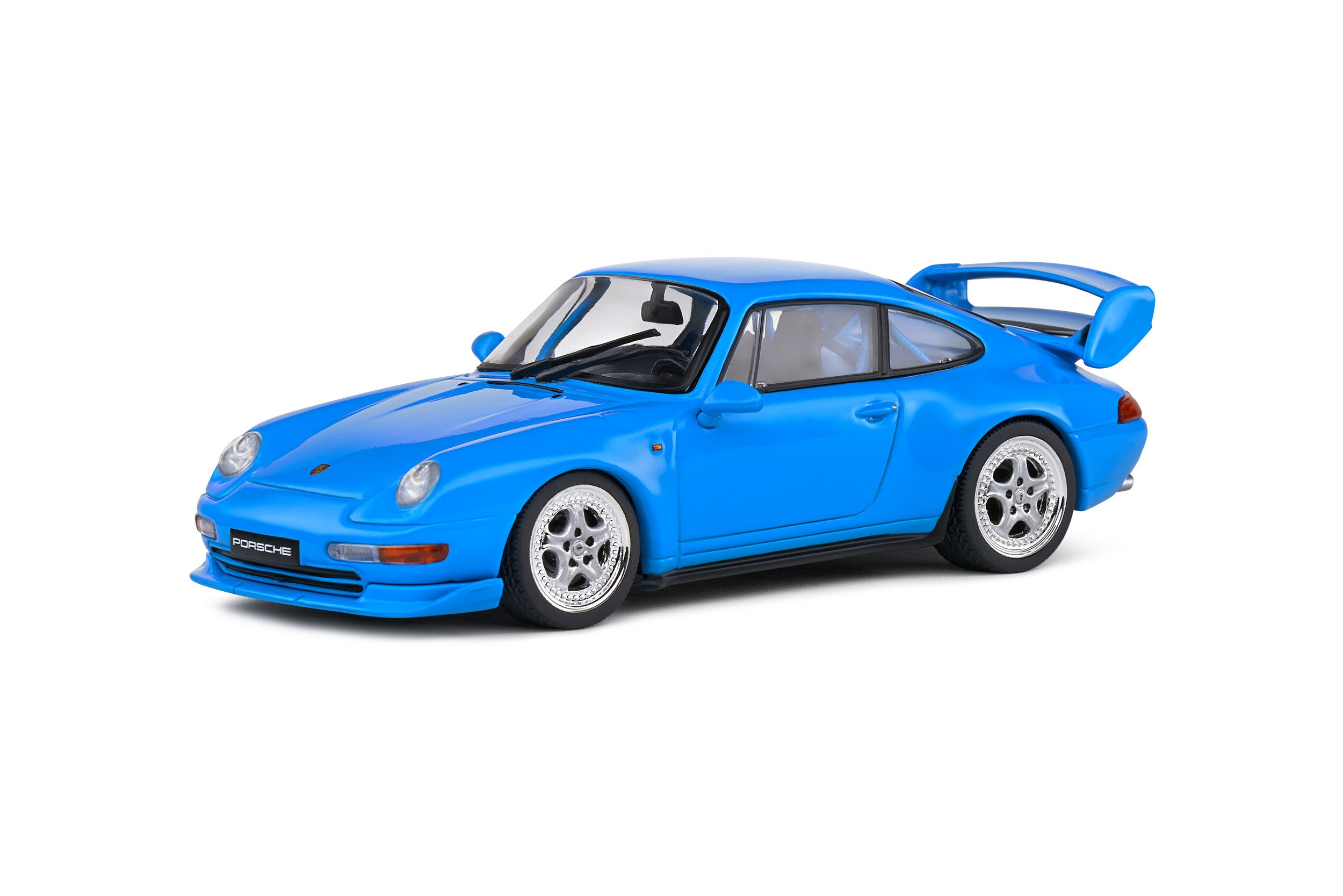 SOLIDO 1:43 Diecast, Porsche 911 (993) Carerra RS Clubsport, Riviera Blue - S4313801