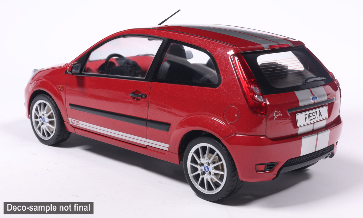 MCG 1:18 Scale Diecast - 2007 Ford Fiesta Mk6, Dark Red - MCG18517