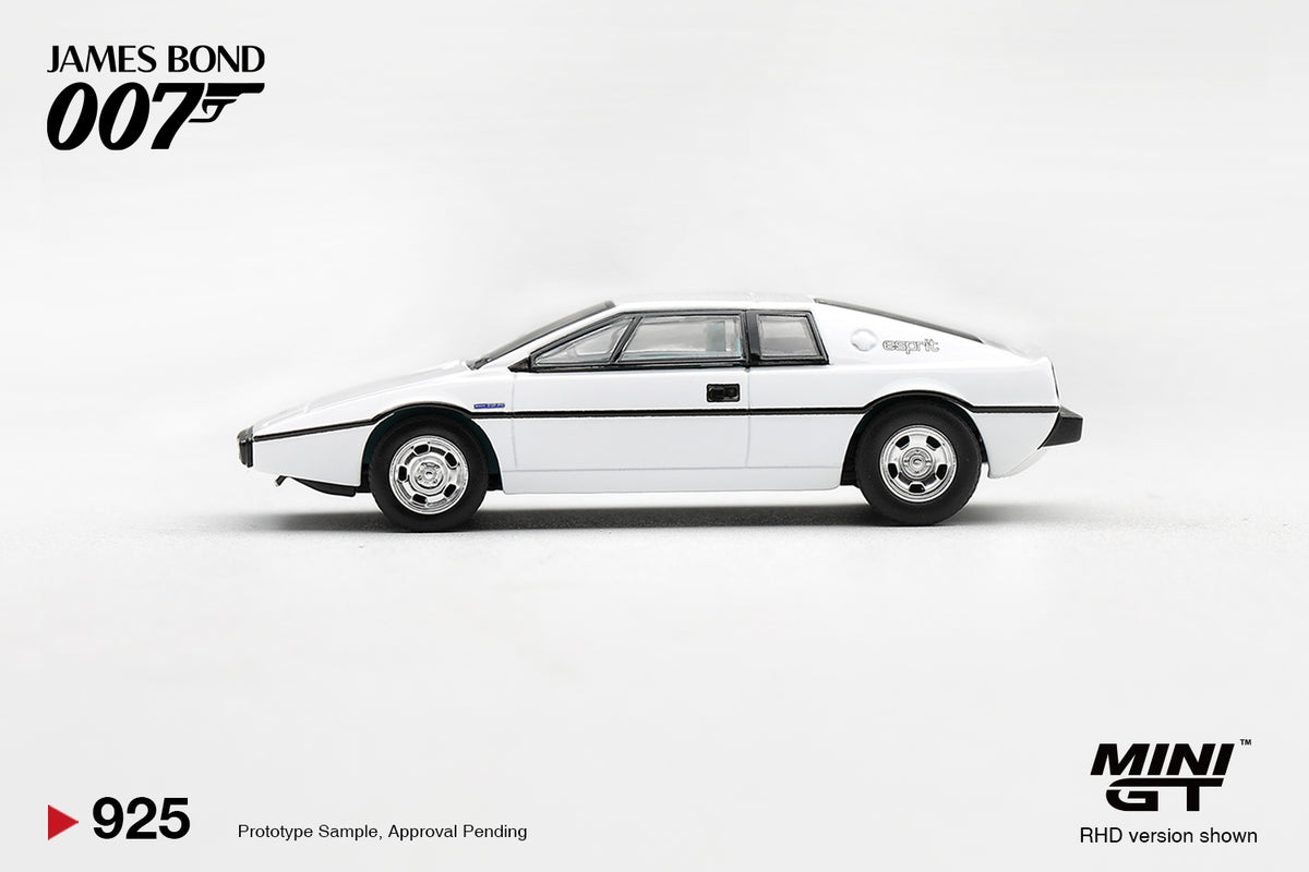 Mini GT 1:64 Lotus Esprit S1 - James Bond 007 - THE SPY WHO LOVED ME, English RHD - BLISTER PACKAGING - MGT00925-007E