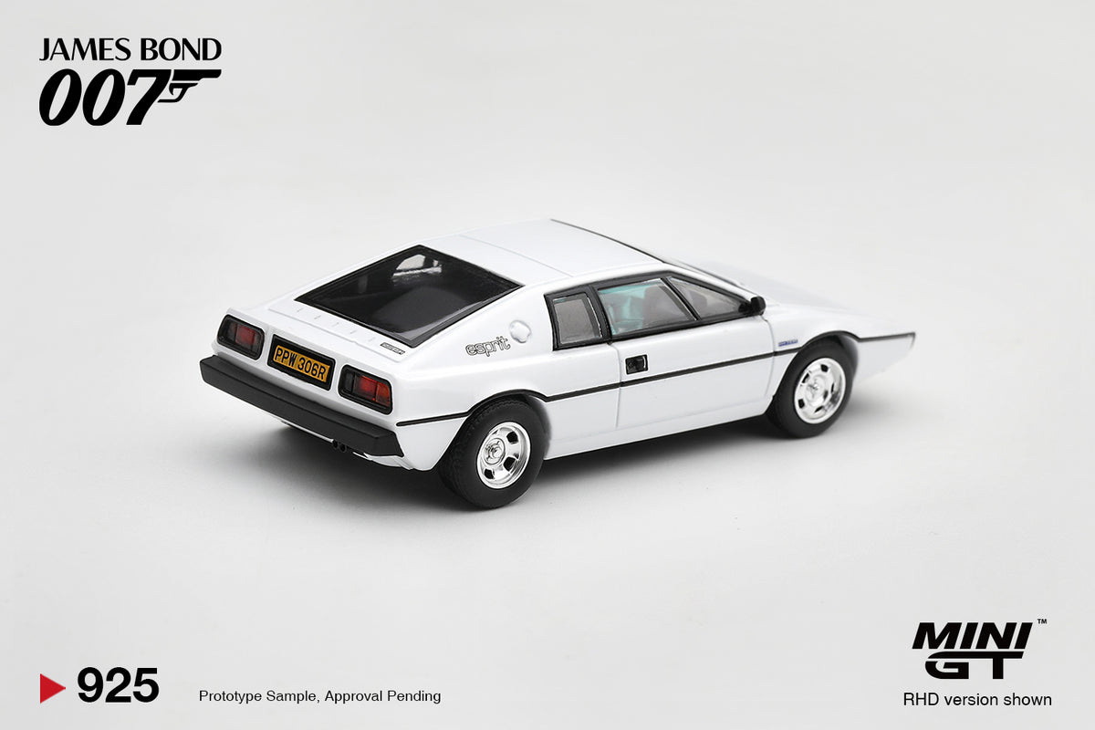 Mini GT 1:64 Lotus Esprit S1 - James Bond 007 - THE SPY WHO LOVED ME, English RHD - BLISTER PACKAGING - MGT00925-007E