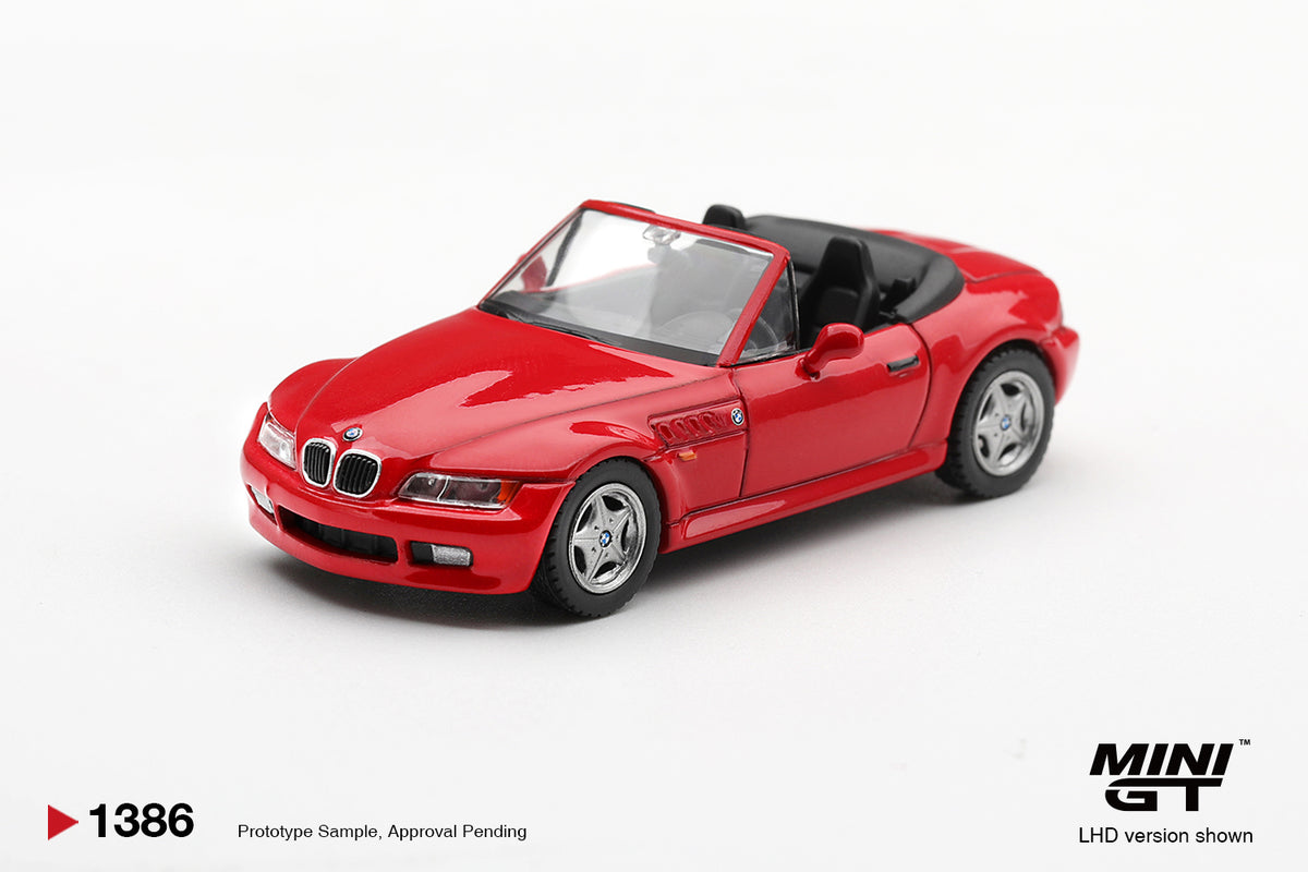 Mini GT 1:64 Diecast - BMW Z3, HELLROT (RHD), Red - MGT01386-R