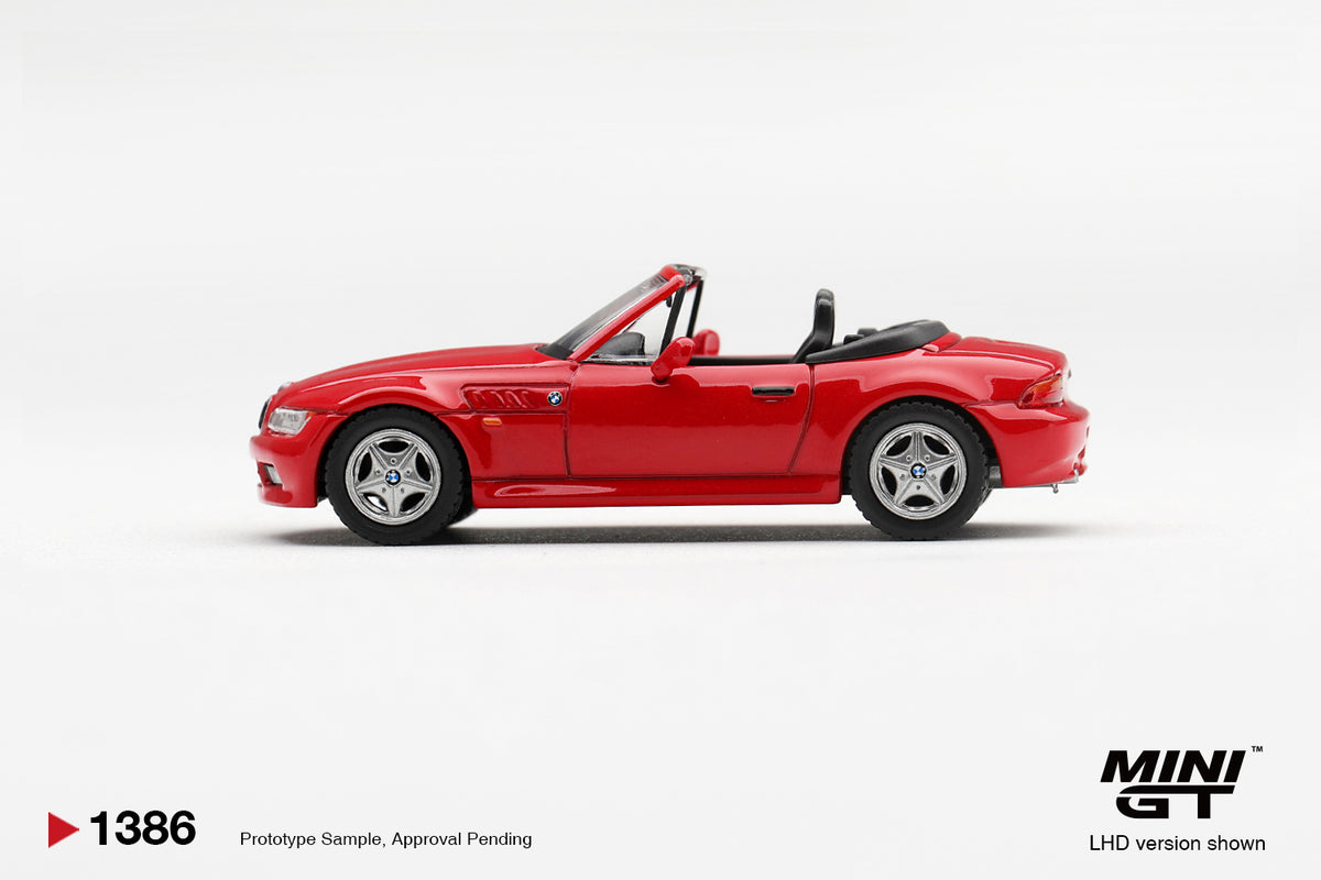 Mini GT 1:64 Diecast - BMW Z3, HELLROT (RHD), Red - MGT01386-R