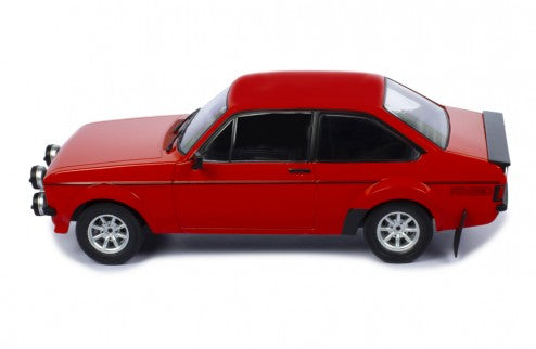 IXO 1:18 1977 FORD ESCORT MK2 RS 2000 , Red, Box Arches, Mudflaps