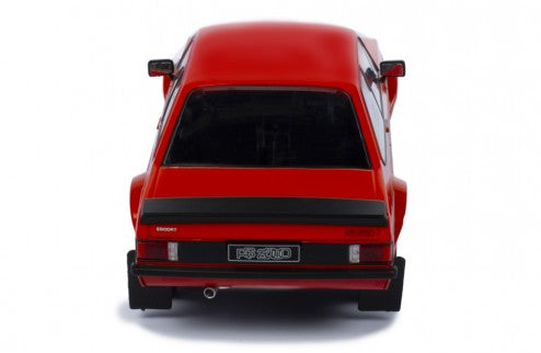 IXO 1:18 1977 FORD ESCORT MK2 RS 2000 , Red, Box Arches, Mudflaps