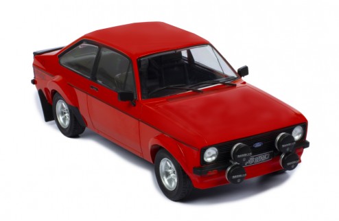 IXO 1:18 1977 FORD ESCORT MK2 RS 2000 , Red, Box Arches, Mudflaps