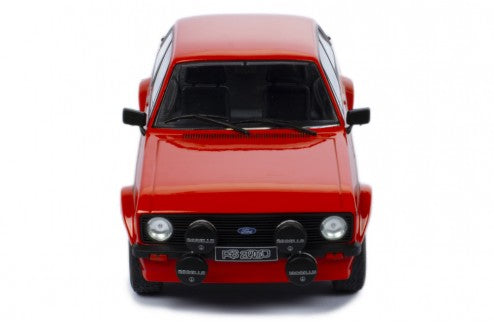 IXO 1:18 1977 FORD ESCORT MK2 RS 2000 , Red, Box Arches, Mudflaps