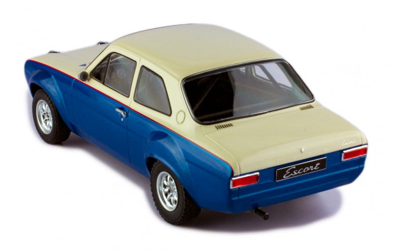 IXO 1:18 1974 FORD ESCORT MK1 RS1600, Blue/White with Spotlights