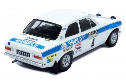 IXO 1:18 FORD ESCORT MK1 RS1600 #4 WINNER RAC RALLY 1972 ROGER CLARK/TONY MASON