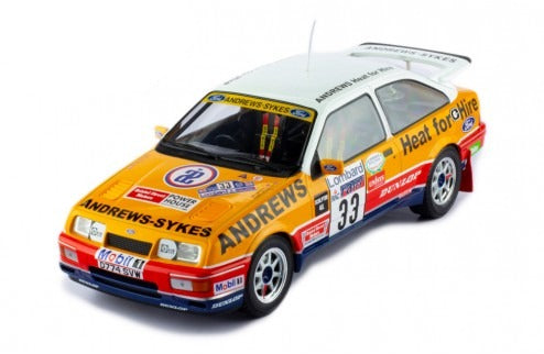 IXO 1:18 Scale Diecast Ford Sierra Cosworth 1989 RAC Rally - #33 Brookes Andrews