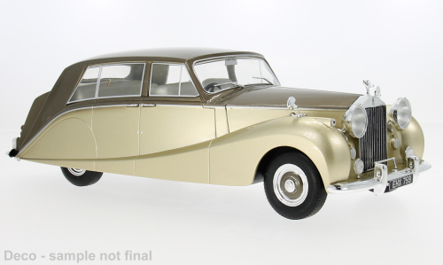 MCG 1:18 Diecast - 1956 Rolls Royce Silver Wraith Empress by Hooper, Brown/Gold - MCG18000