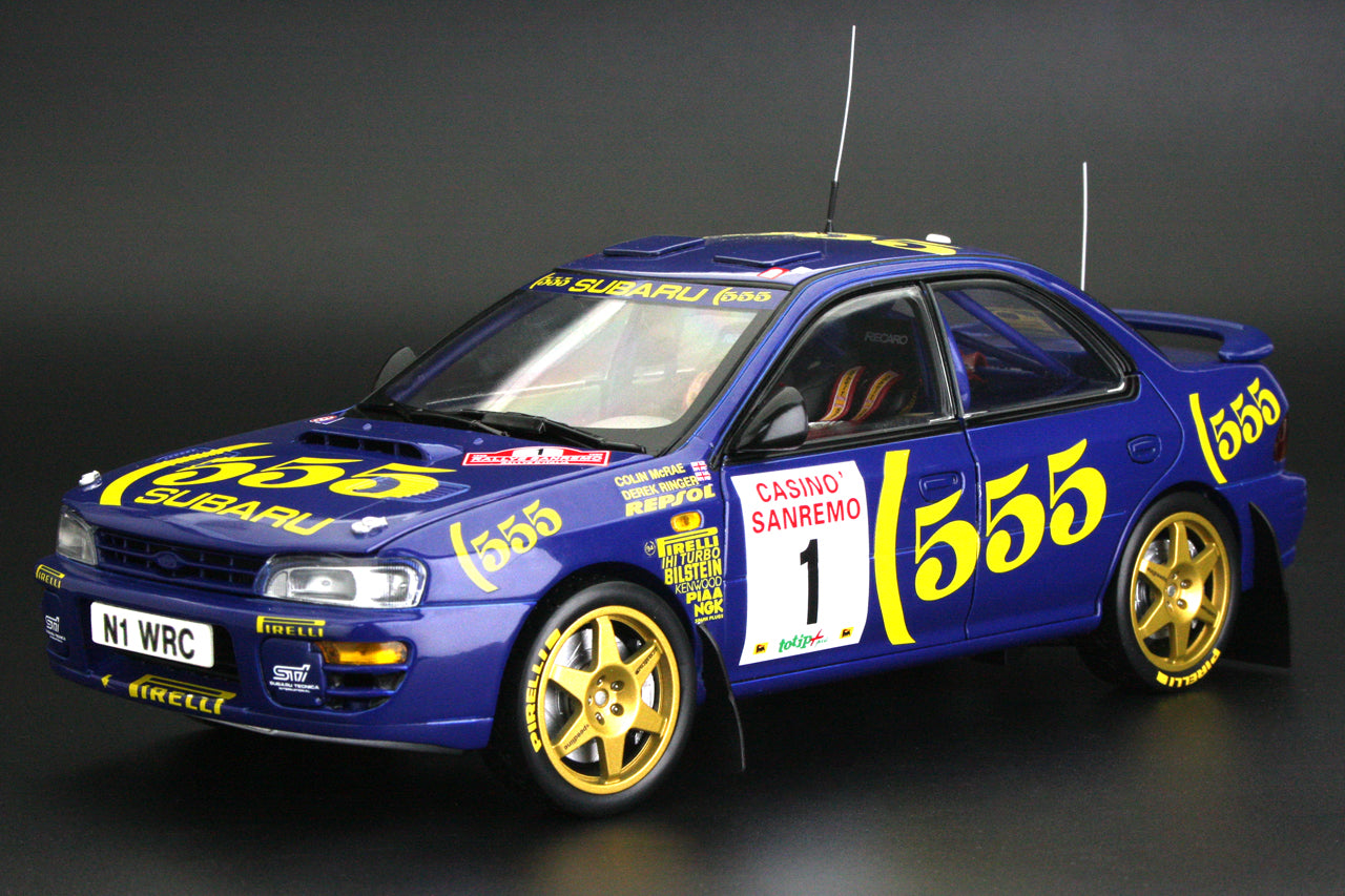 Sunstar 1/18 Subaru Impreza WRC 555 Winner Rallye Sanremo 1996 #1 Colin McRae - 5524