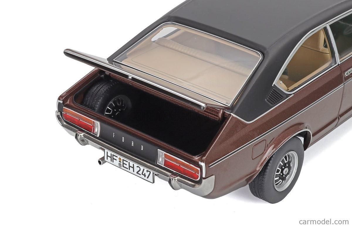 Touring Modelcars 1:18 Scale Diecast - 1975 Ford Granada Coupe Series 2, Brown Metallic - 18080001
