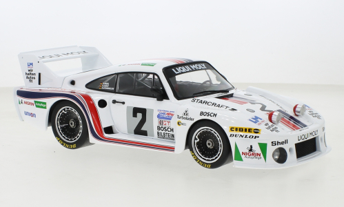 MCG 1:18 Scale Diecast Model Car - Porsche 935 J, IMSA, 24h Daytona, 1980, Liqui Moly, #2, White - MCG18803R