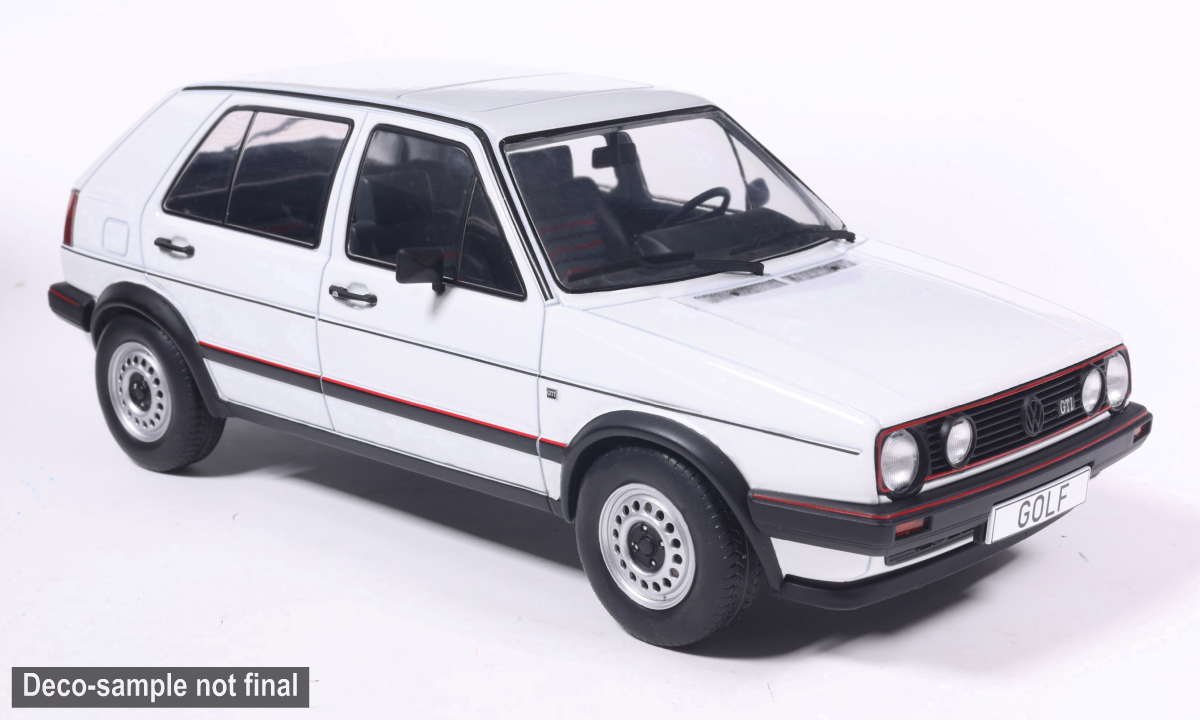 MCG 1:18 Scale Diecast - 1983 VW Golf II GTI, White - MCG18678