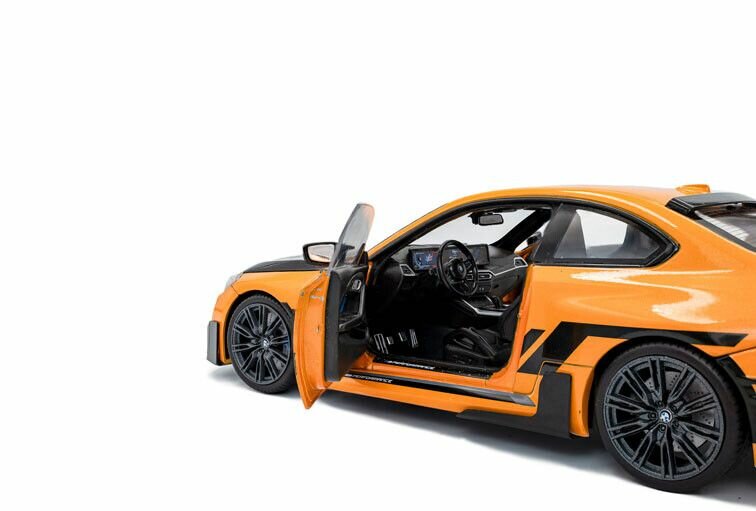 SOLIDO 1:18 Scale - 2024 BMW M2 with Performance Parts, Streetfighter Orange - S1812903