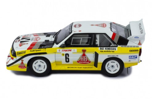 IXO 1:24 Scale Diecast Model Car - 1986 AUDI QUATTRO S1 N.6 RALLY MONTE CARLO