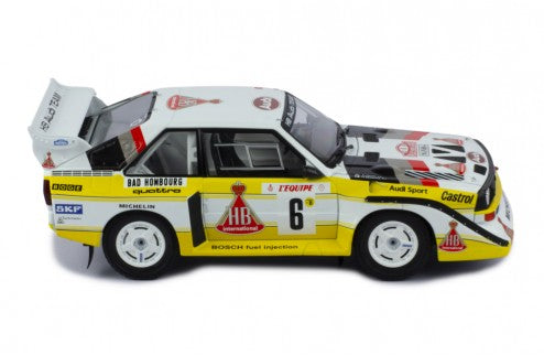 IXO 1:24 Scale Diecast Model Car - 1986 AUDI QUATTRO S1 N.6 RALLY MONTE CARLO