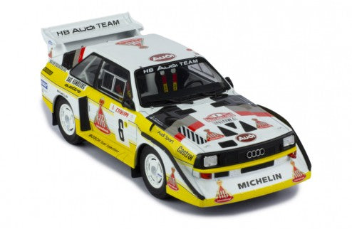 IXO 1:24 Scale Diecast Model Car - 1986 AUDI QUATTRO S1 N.6 RALLY MONTE CARLO