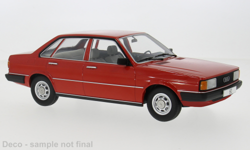 MCG 1:18 Scale Diecast Model Car -  1978 Audi 80 (B2), Red - MCG18526