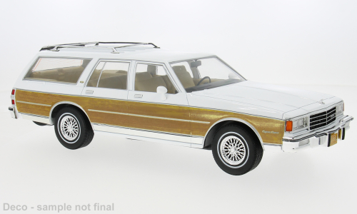 MCG 1:18 Diecast  - 1985 Chevrolet Caprice Estate Wagon, White - MCG18475