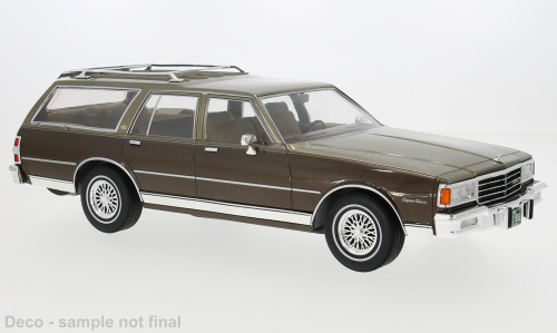 MCG 1:18 Diecast  - 1985 Chevrolet Caprice Estate Wagon, Beige/Brown - MCG18476