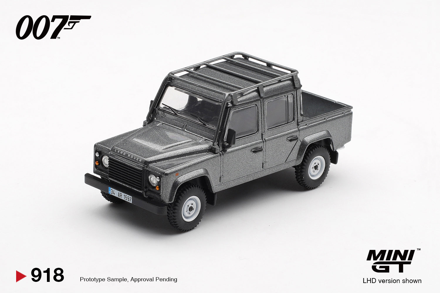 Mini GT 1:64 Land Rover Defender 110 Crew Cab, SKYFALL (LHD) ENGLISH - BLISTER PACKAGING - MGT00918-007E