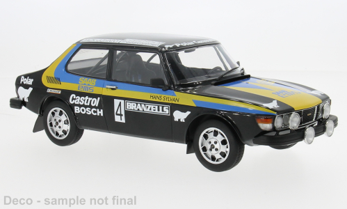 MCG 1:18 Scale Diecast - 1977 Saab 99 EMS, Black - MCG18826R