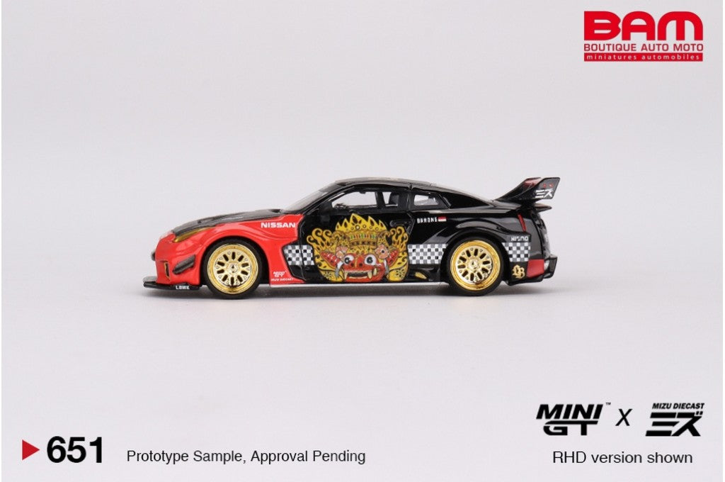 Mini GT 1:64 Diecast LB Silhouette Works GT Nissan 35GT-RR Ver.1 Barong Mini GT X Mizu Diecast (RHD) - MGT00651-R