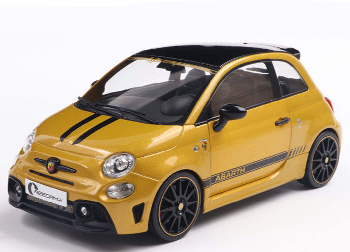 Solido 1:18 Diecast - Fiat F595 ABARTH SOLIDO WORKS, Yellow - S1811306