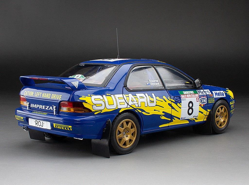 Sunstar 1:18 Subaru Impreza 555 - #8 P.Bourne/C.Vincent - Rally of New Zealand 1997 - 5528