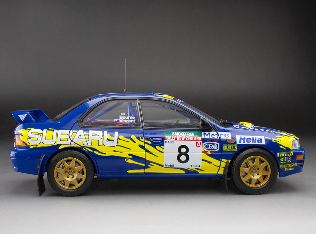 Sunstar 1:18 Subaru Impreza 555 - #8 P.Bourne/C.Vincent - Rally of New Zealand 1997 - 5528