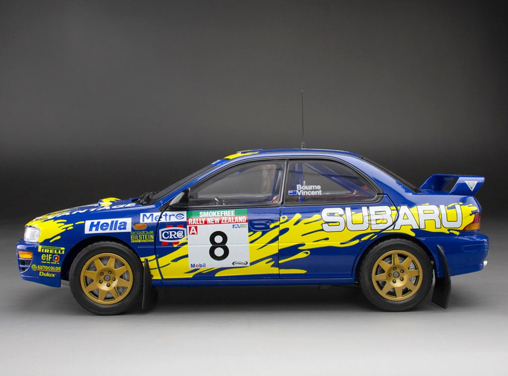 Sunstar 1:18 Subaru Impreza 555 - #8 P.Bourne/C.Vincent - Rally of New Zealand 1997 - 5528