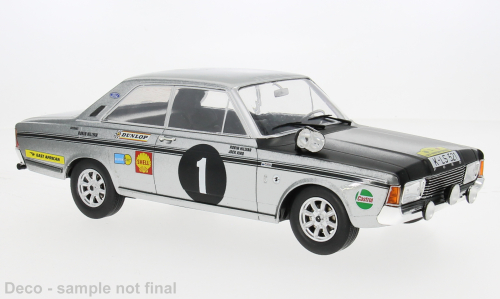 MCG 1:18 Diecast - Ford 20M RS (P7b), Rally WM, East African Safari Rally Winner, 1969, #1, R.Hillyar/J.Aird - MCG18486R