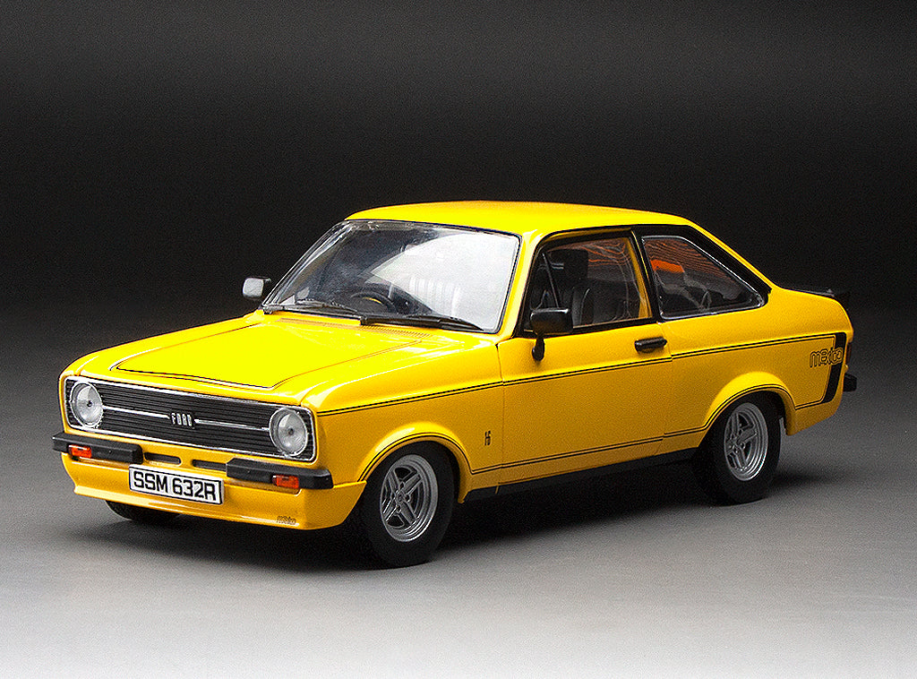 SUNSTAR 1:18 Scale Ford Escort Mk2 Mexico in Yellow (RHD)