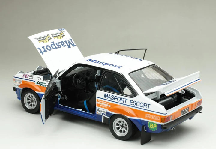 SUNSTAR 4665 1:18 Scale Ford Escort Mk2 RS1800 2nd South Pacific Rally - NZ 1977