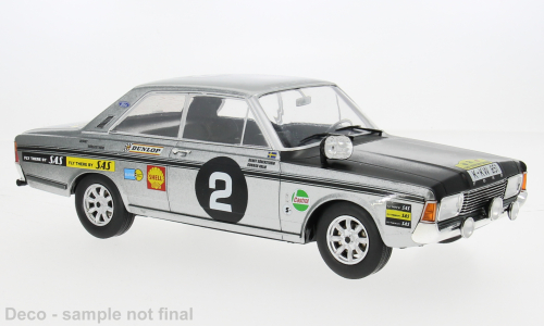 MCG 1:18 Diecast - Ford 20M RS (P7b), Rally WM, East African Safari Rally, 1969, #2, B.Söderström/G.Palm - MCG18487R