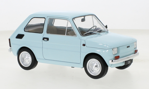 MCG 1:18 Diecast  - 1972 Fiat 126, Light Blue - MCG18415MCW