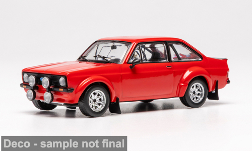 IXO 1:43 Scale Diecast Model Car - 1980 Ford Escort Mk2 RS 1800, Red - IXOCLC686NSP.22