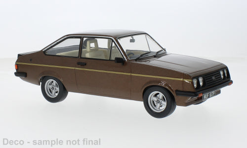 MCG 1:18 Scale Diecast - Ford Escort Mk2 RS 2000 Henry Ford Jnr, Brown- MCG18530