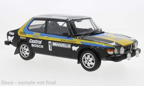 MCG 1:18 Scale Diecast - 1977 Saab 99 EMS, Black - MCG18825R