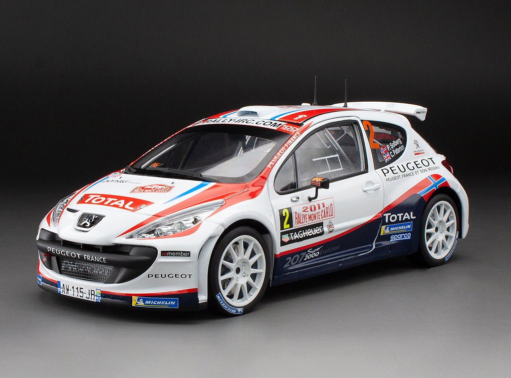 Sunstar 1:18 Peugeot 207 S2000 - #2 P.Solsberg/C.Patterson -  Rallye Automobile Monte- Carlo 2011 (limited edition  1999pcs) - 5442