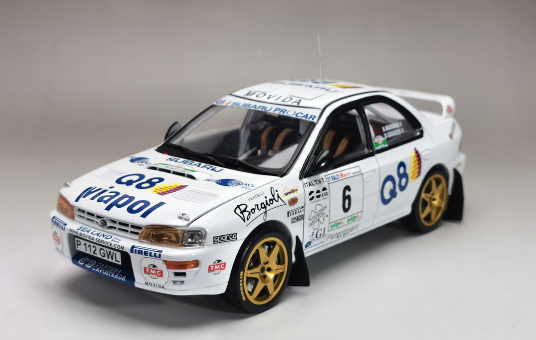 Sunstar 1:18 Diecast - Subaru Impreza 555 – #6 A.Navarra / R.Casazza – Winner Rally Il Ciocco 1998 - 5513