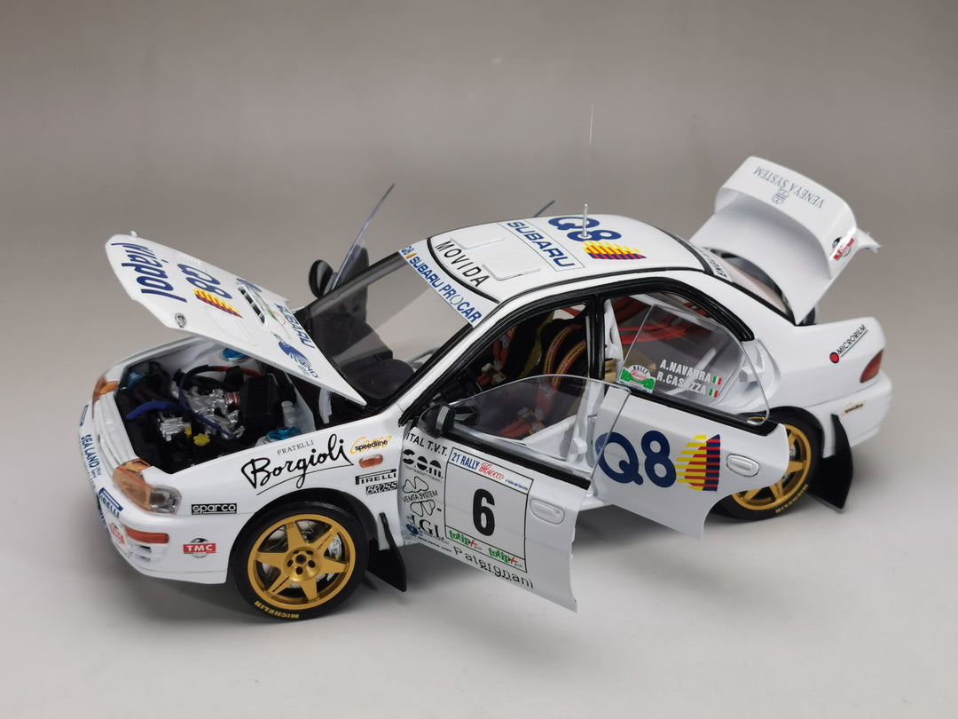Sunstar 1:18 Diecast - Subaru Impreza 555 – #6 A.Navarra / R.Casazza – Winner Rally Il Ciocco 1998 - 5513