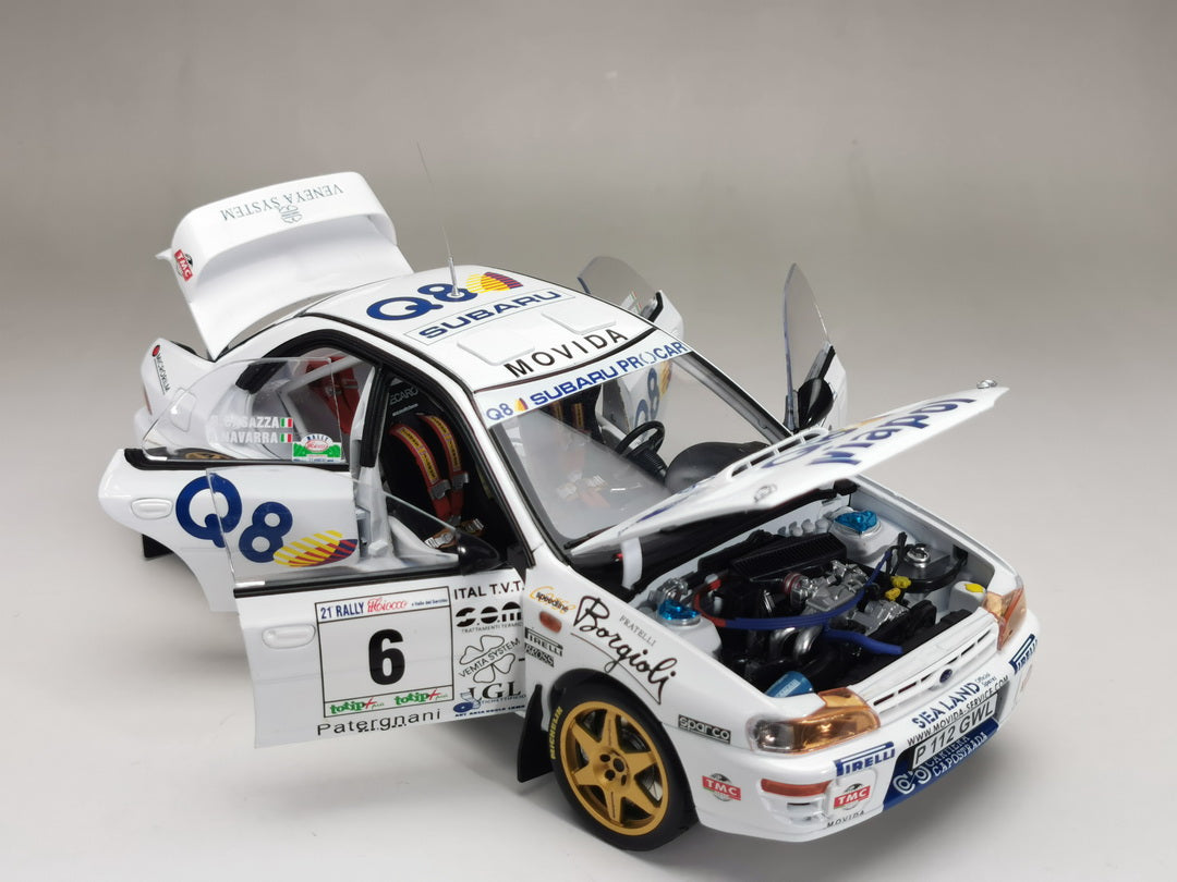 Sunstar 1:18 Diecast - Subaru Impreza 555 – #6 A.Navarra / R.Casazza – Winner Rally Il Ciocco 1998 - 5513